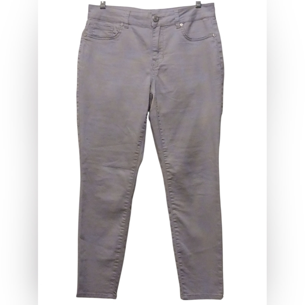 D. Jeans - Gray Colored Jeans W/Back Pockets W/ Faux Front, Button/Zip Closure - Picture 3 of 6